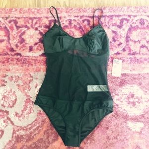 NWT Forever 21 black one piece swim suit Small